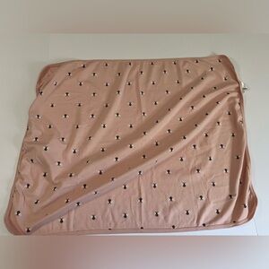 Pl Baby Receiving Baby Blanket Petit Lem Soft Pink Bumble Bees
